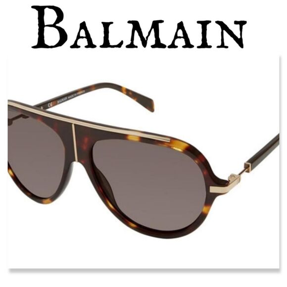 Balmain Paris BL 2104 Sunglasses - DARK TORTOISE NEW IN BOX - Picture 1 of 12